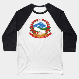 Emblem of Nepal Baseball T-Shirt